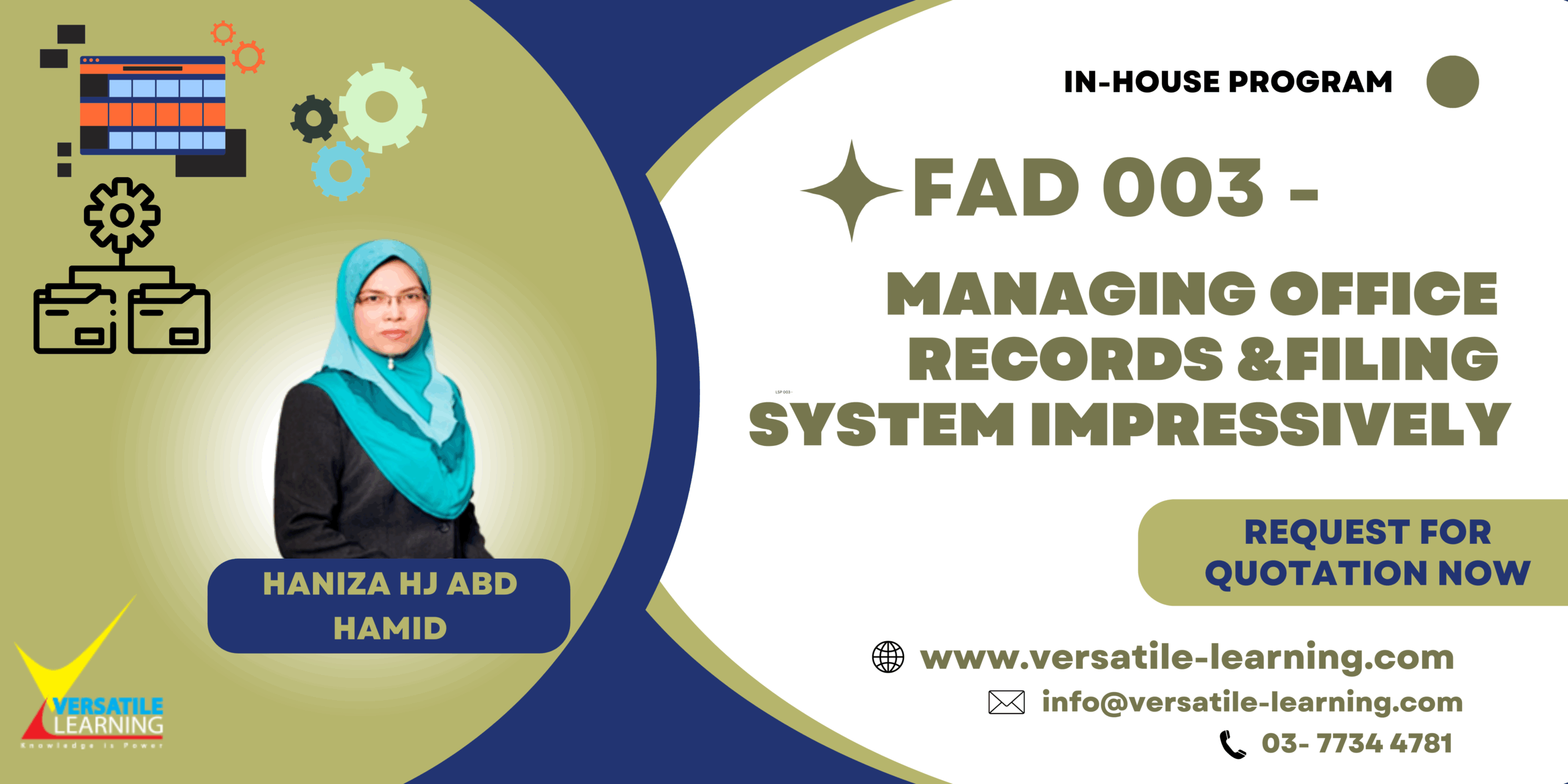 FAD 003 – Managing Office Records & Filing System Impressively