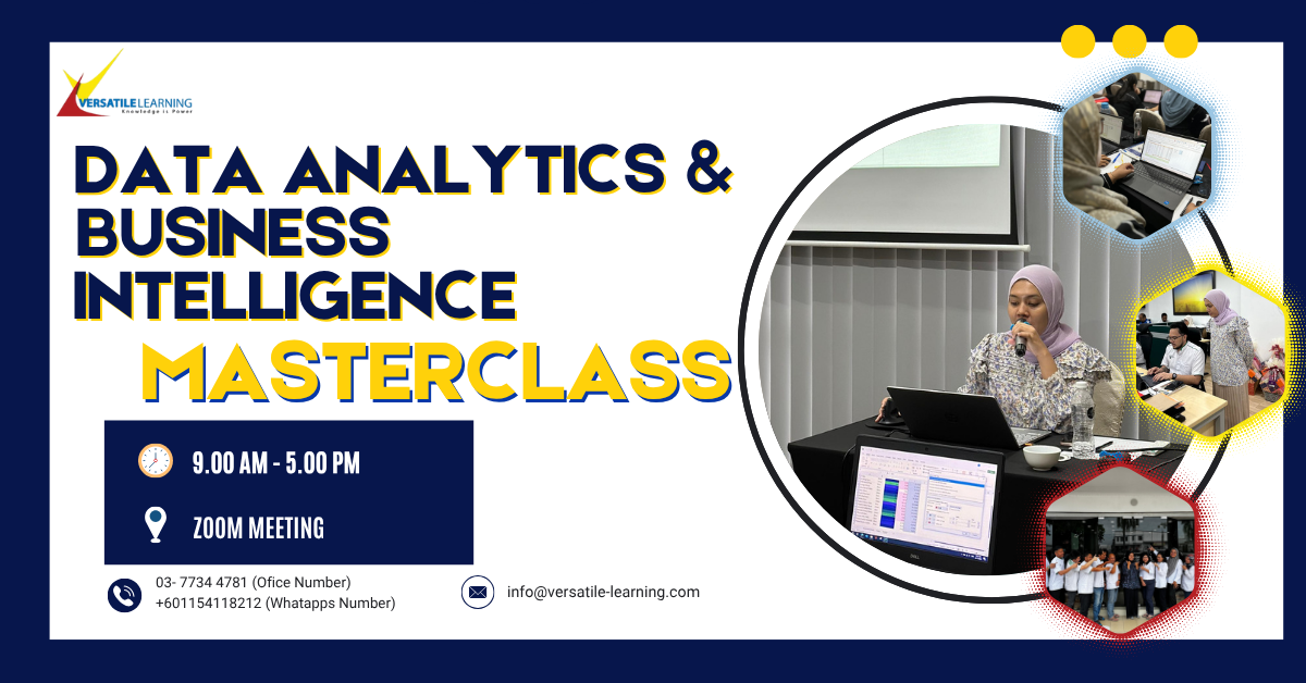 MOF 003 – Data Analytics & Business Intelligence Masterclass, 11 & 12 August 2025