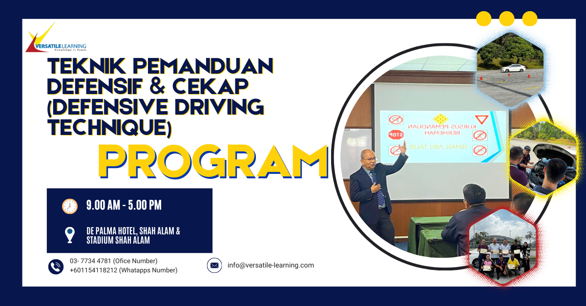 DVS 002 – Teknik Pemanduan Defeensif & Cekap (Defensive Driving Technique), 19 & 20 August 2026